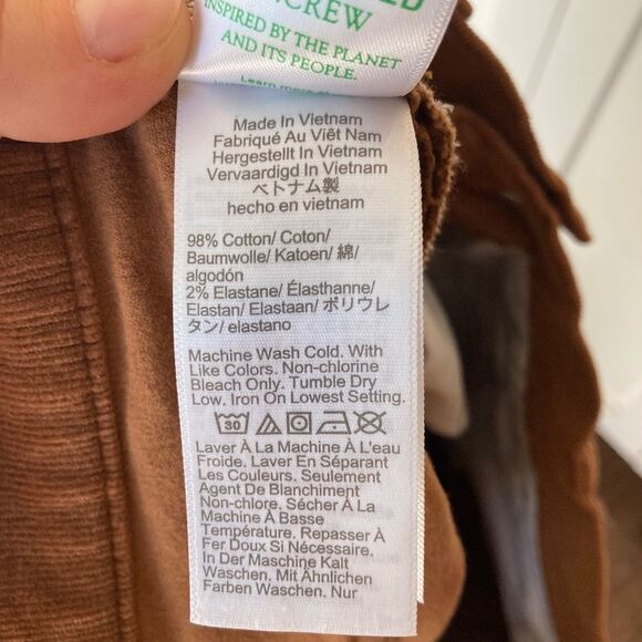 J Crew Corduroy Pants Womens 31 Brown Slim Stretch Casual Classic Fall Preppy - Picture 6 of 7